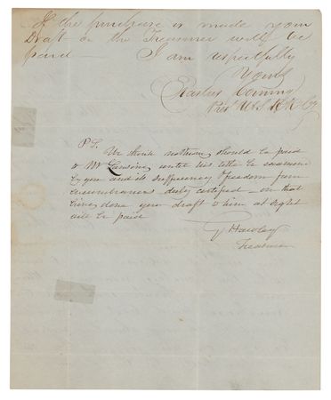 Lot #99 Erastus Corning Autograph Letter Signed - Image 2