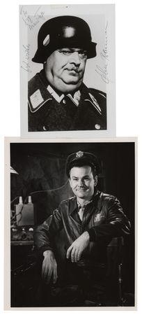Lot #714 Hogan's Heroes: Crane and Banner (2) Signed Photographs - Image 1