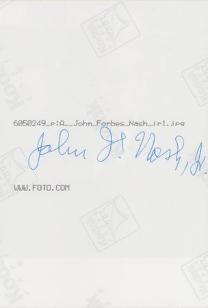 Lot #173 John Nash Signed Photograph - Image 1