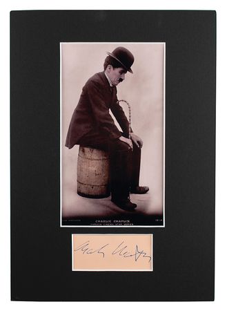 Lot #690 Charlie Chaplin Signature - Image 1