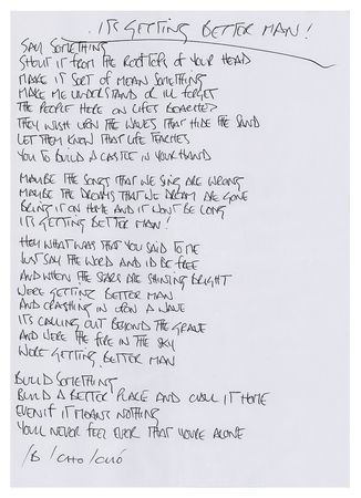 Lot #535 Oasis: Noel Gallagher's Handwritten Lyrics (13) for Be Here Now - Image 12