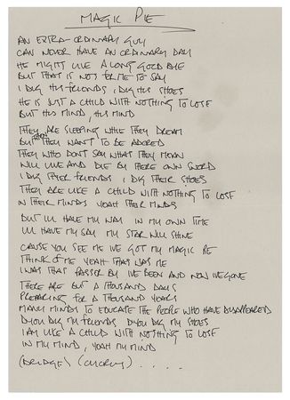 Lot #535 Oasis: Noel Gallagher's Handwritten Lyrics (13) for Be Here Now - Image 4