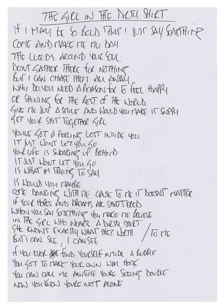 Lot #535 Oasis: Noel Gallagher's Handwritten Lyrics (13) for Be Here Now - Image 7