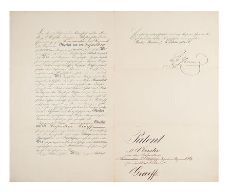 Lot #228 Wilhelm I Document Signed - Image 2