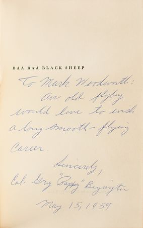 Lot #278 Pappy Boyington Signed Book - Image 2