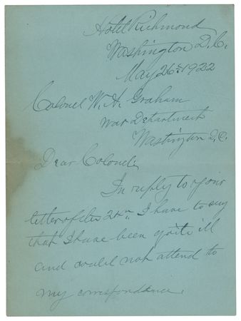 Lot #310 Nelson A. Miles Autograph Letter Signed - Image 1