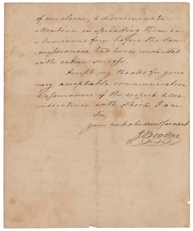 Lot #78 John Brooks Autograph Letter Signed - Image 2