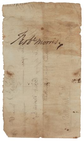 Lot #167 Robert Morris Document Signed - Image 1