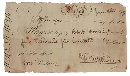 Lot #167 Robert Morris Document Signed - Image 2