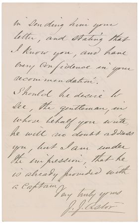 Lot #60 John Jacob Astor III: The Astors build 