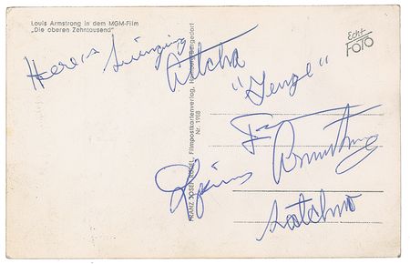Lot #560 Louis Armstrong Signed Photograph - Image 1