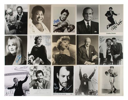 Lot #689 Celebrities (400+) Collection of Signed Photographs - Image 1