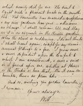 Lot #59 William Waldorf Astor Autograph Letter Signed - Image 3