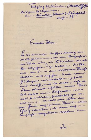 Lot #107 George Ebers Autograph Letter Signed - Image 1