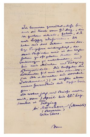 Lot #107 George Ebers Autograph Letter Signed - Image 2