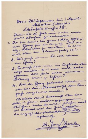 Lot #107 George Ebers Autograph Letter Signed - Image 3