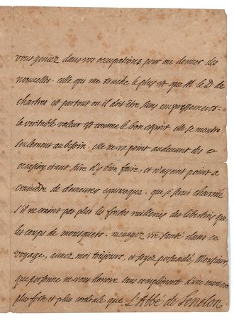 Lot #111 François Fénelon Autograph Letter Signed - Image 2