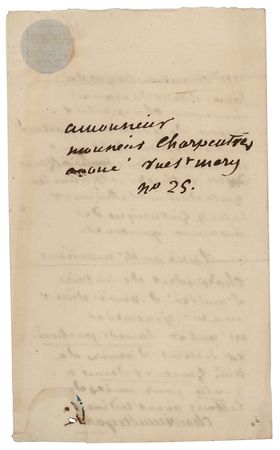 Lot #160 Marie Antoinette: Claude François Chauveau-Lagarde Autograph Letter Signed - Image 2