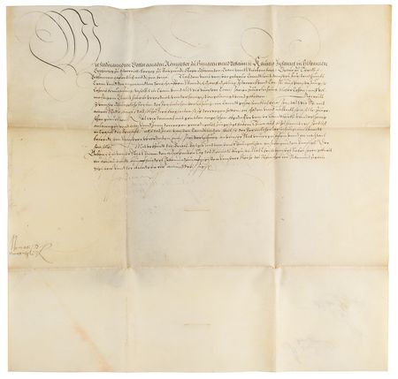 Lot #34 Ferdinand I, Holy Roman Emperor Document