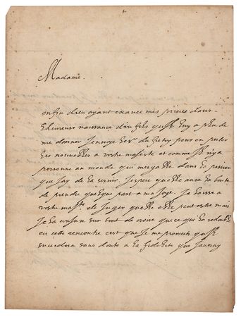 Lot #37 Gaston, Duke of Orleans Autograph Letter Signed - Image 1