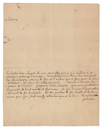 Lot #83 Catherine the Great: Christian August and Joanna Elisabeth of Anhalt-Zerbst (2) Autograph Letters Signed - Image 2