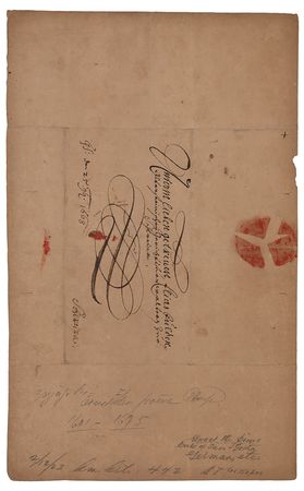 Lot #108 Ernest I, Duke of Saxe-Gotha Letter Signed - Image 2