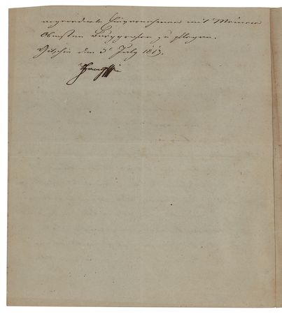 Lot #117 Francis II, Holy Roman Emperor Letter Signed - Image 2