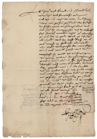 Lot #20 Martin Luther: Frederick III the Wise, Elector of Saxony: Rare 1514 letter by the protector of Martin Luther - Image 1