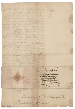 Lot #20 Martin Luther: Frederick III the Wise, Elector of Saxony: Rare 1514 letter by the protector of Martin Luther - Image 2