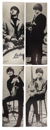 Lot #523 Beatles (4) Life-Size 1964 Heinz Posters  - Image 1