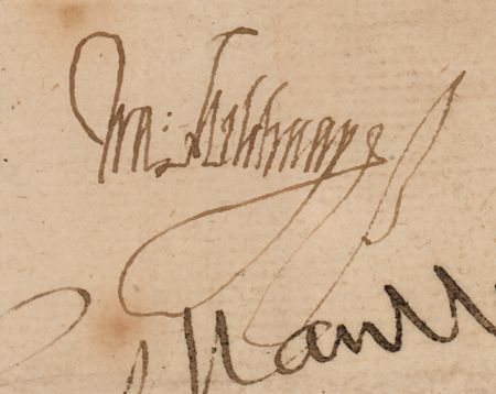 Lot #164 Walter Mildmay Document Signed - Image 2