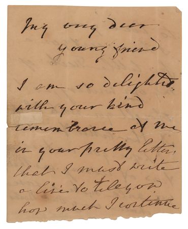 Lot #495 Hannah More Autograph Letter Signed - Image 1
