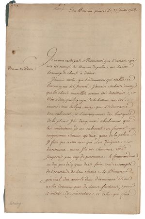 Lot #284 Charles Henri Hector d'Estaing Document Signed - Image 1
