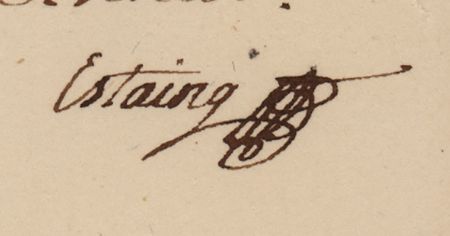 Lot #284 Charles Henri Hector d'Estaing Document Signed - Image 3