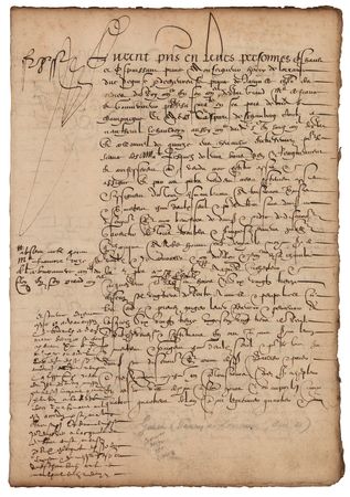 Lot #38 Henry I, Duke of Guise Document Signed - Image 1