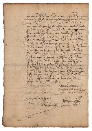 Lot #38 Henry I, Duke of Guise Document Signed - Image 3