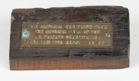 Lot #262 USS Constitution 1927 Restoration Hull Wood - Image 1