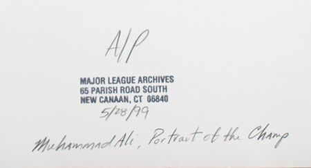 Lot #782 Muhammad Ali Signed Oversized Photograph by John Stewart - Image 3
