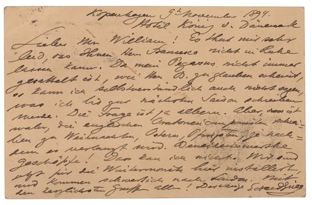 Lot #510 Edvard Grieg Autograph Letter Signed - Image 1