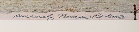 Lot #409 Norman Rockwell Signed Print - Image 2