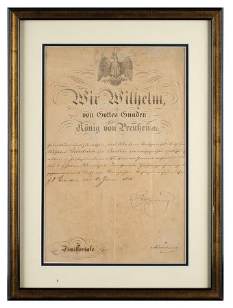 Lot #229 Kaiser Wilhelm I Document Signed - Image 2