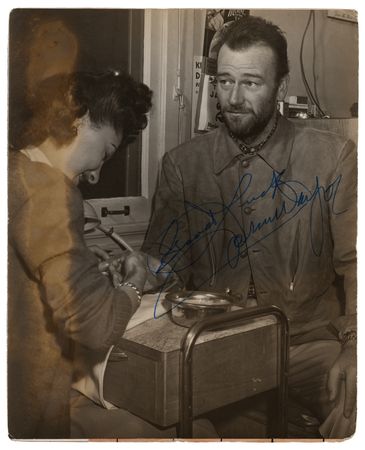 Lot #681 John Wayne Signed Photograph - Image 1