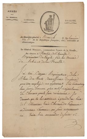 Lot #313 Jean René Moreaux Letter Signed - Image 2