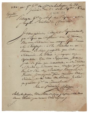 Lot #320 Jean-Charles Pichegru Autograph Letter Signed - Image 1