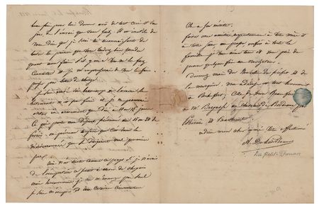Lot #268 Abel Aubert du Petit-Thouars Autograph Letter Signed - Image 2