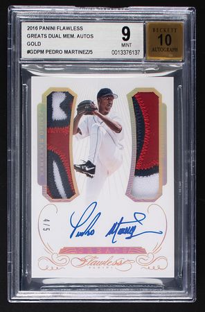 Lot #873 2016 Panini Flawless Greats Gold Pedro