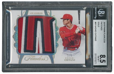 Lot #917 2018 Panini Flawless Patches Gold Shohei