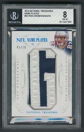 Lot #1006 2014 National Treasures NFL Name Plates
