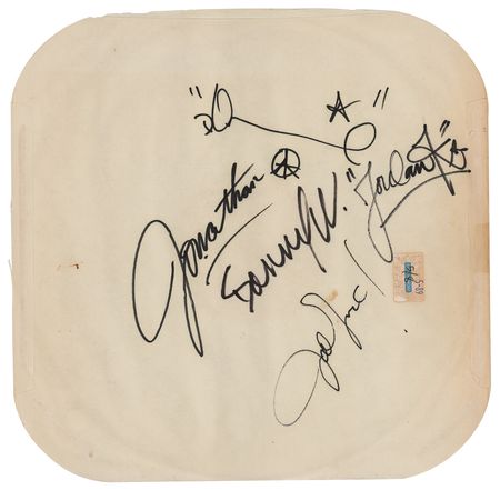 Lot #666 New Kids on the Block Signed Album Sleeve - Image 1