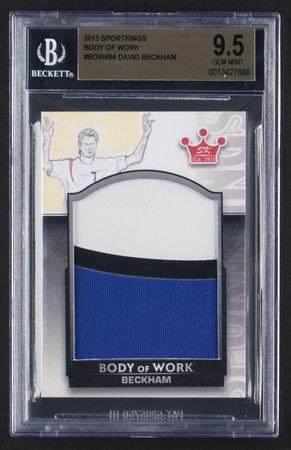 Lot #1051 2013 Sportkings Body of Work David Beckham Patch (1/1) BGS GEM MINT 9.5 Soccer Card - Image 1